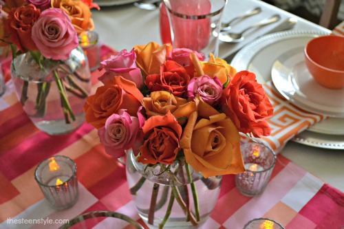 Orange and Pink Tablescape2