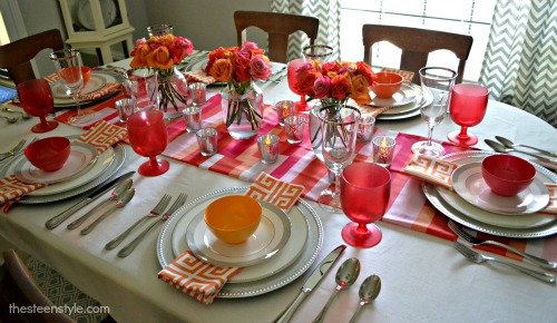 Orange and Pink Tablescape3