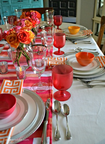Orange and Pink Tablescape4